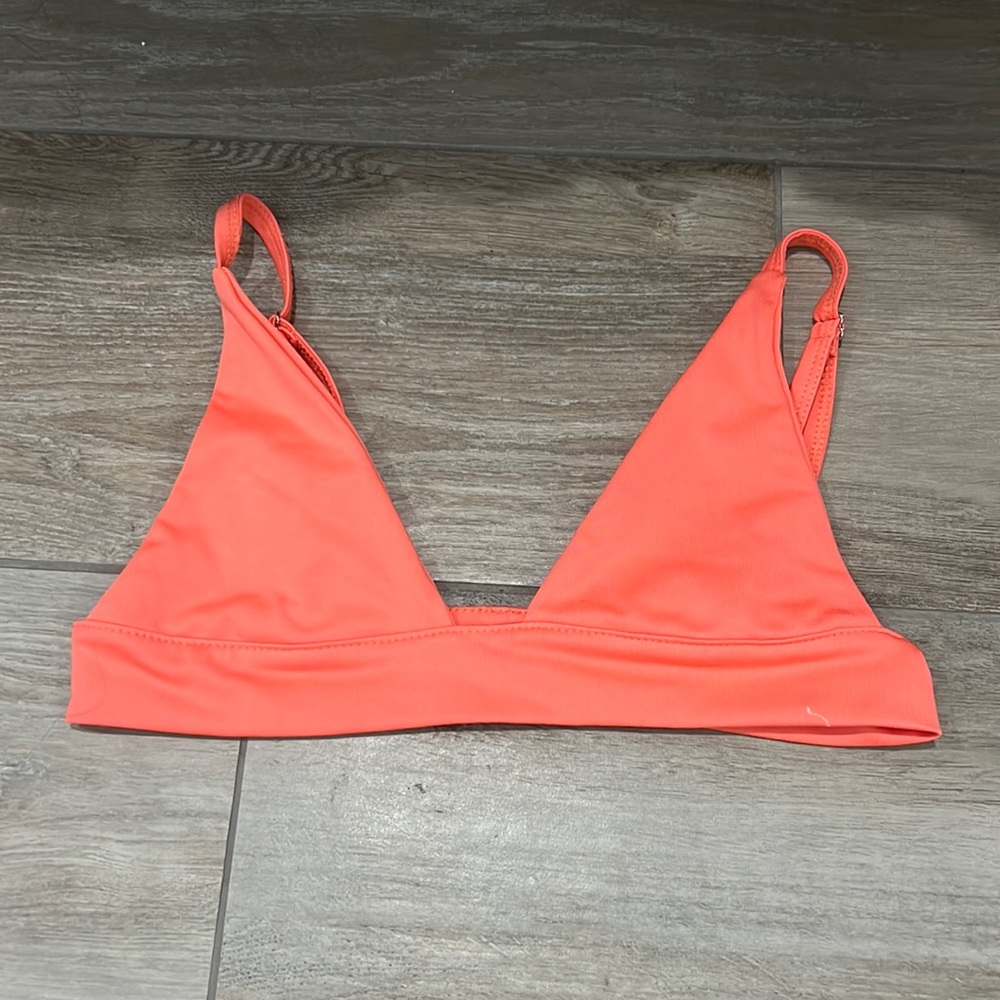 Orange bikini top